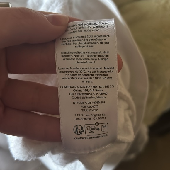 While and green Anine Bing Hoodie - Picture 5 of 5